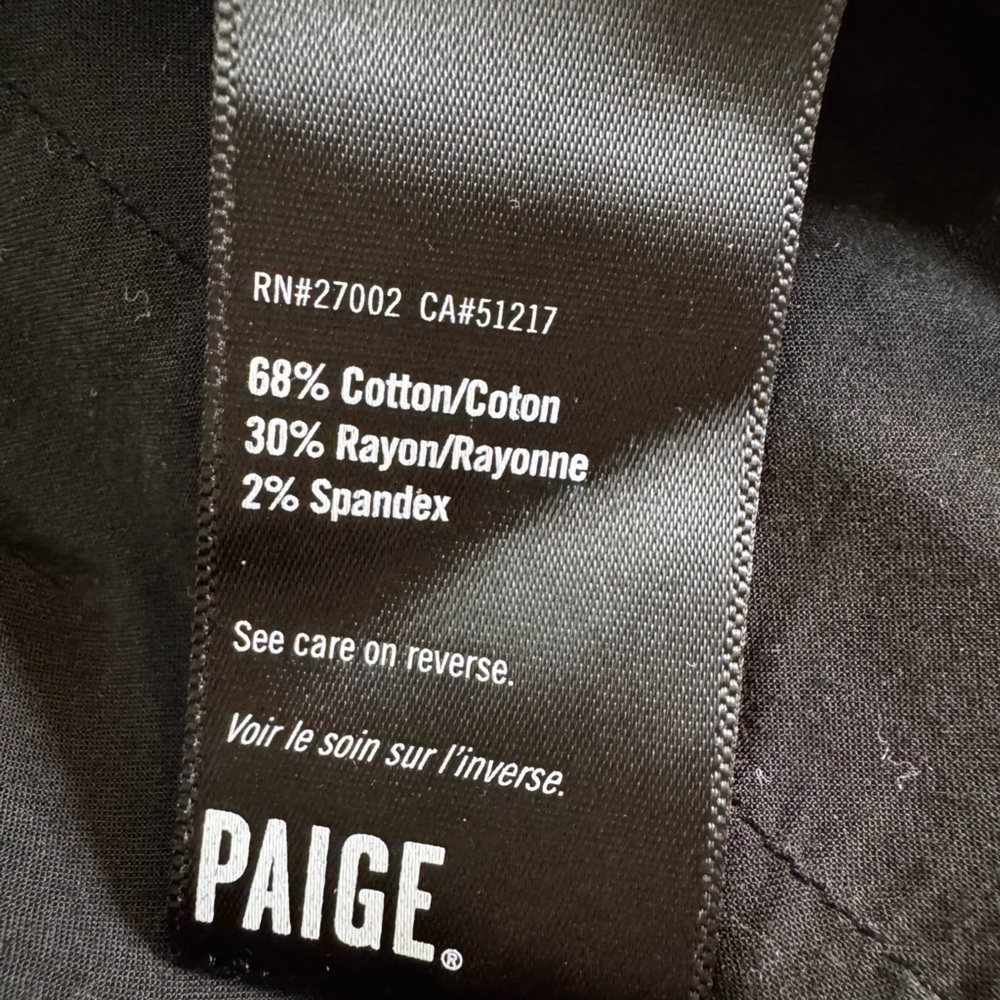 Paige Women's Shanna Black Corduroy Velvet Moto Jacket Size Medium - Picture 9 of 10